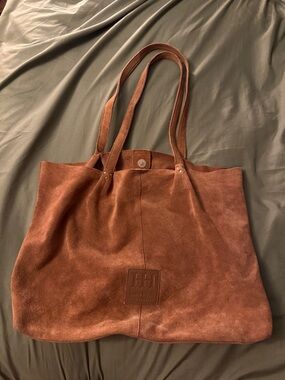 Haute Hippie Rust Suede Tote